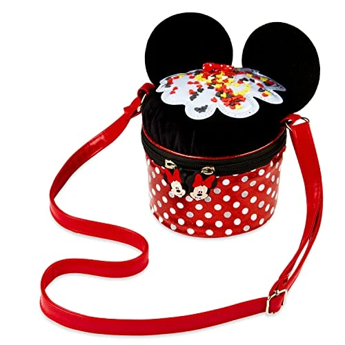 Stitch Bags for Girls Teenagers Minnie Mouse Girls Handbag Shoulder Bag for Kids 3D Crossbody Bag Stitch Gifts (Red/Black Minnie)