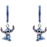 Stitch Huggie Earrings - Silver