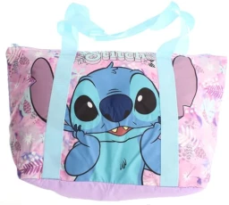 Stitch Ladies Large Padded Zipped Tote Bag - Holidays Beach Overnight Stitch Ladies Large Padded Zipped Tote Bag - Holidays Beach Overnight