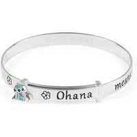 Stitch Ohana Family Bangle - Silver