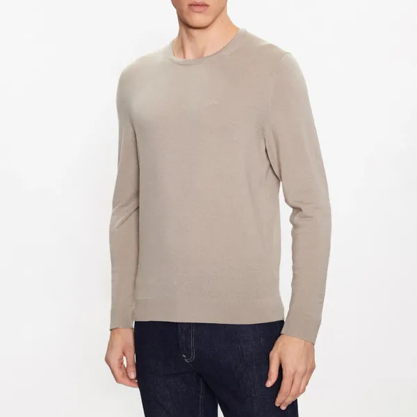 Stone Merino Crew Neck Jumper - Grey