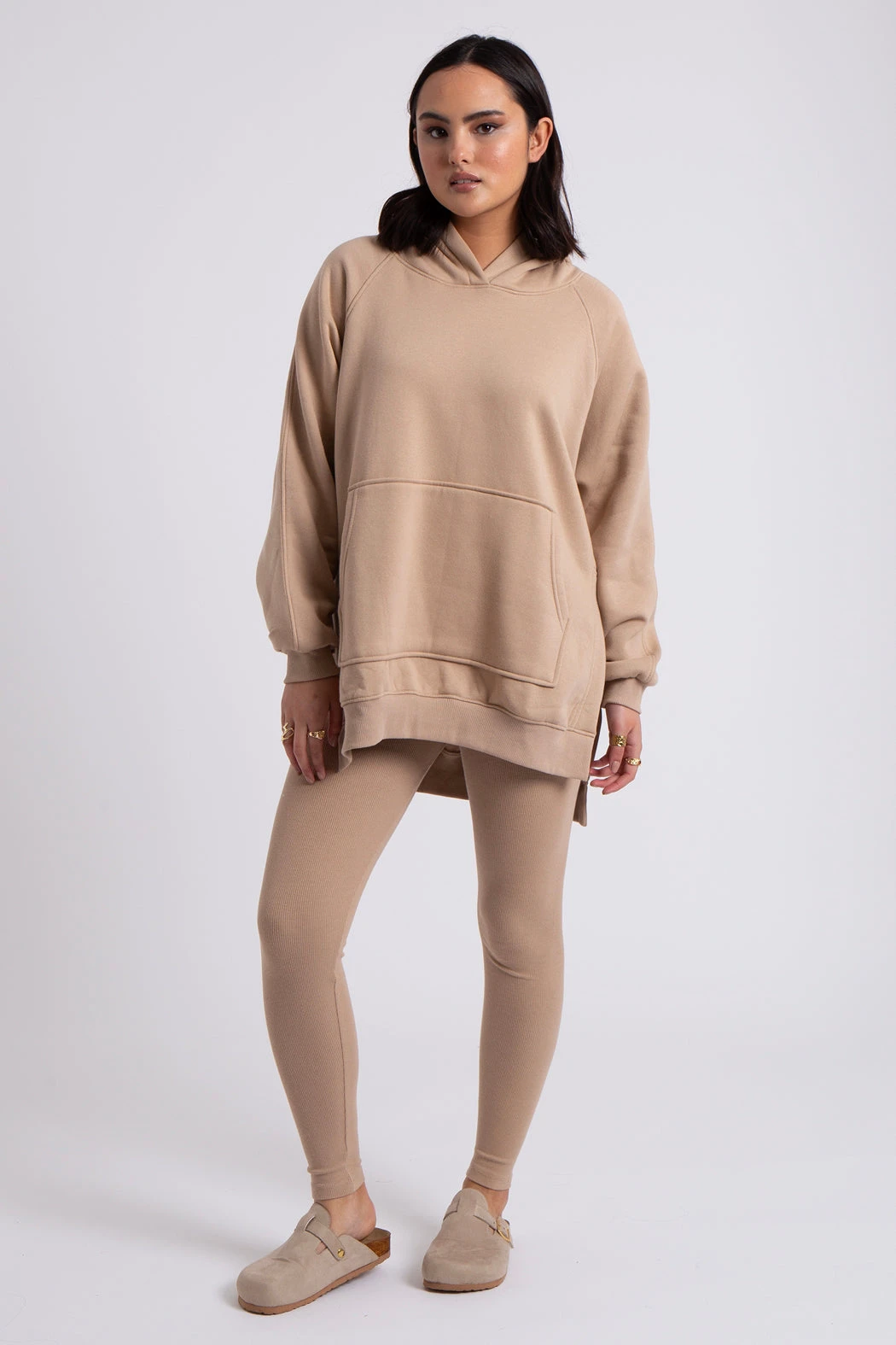 Stone Oversized Hoodie and Legging Set / /