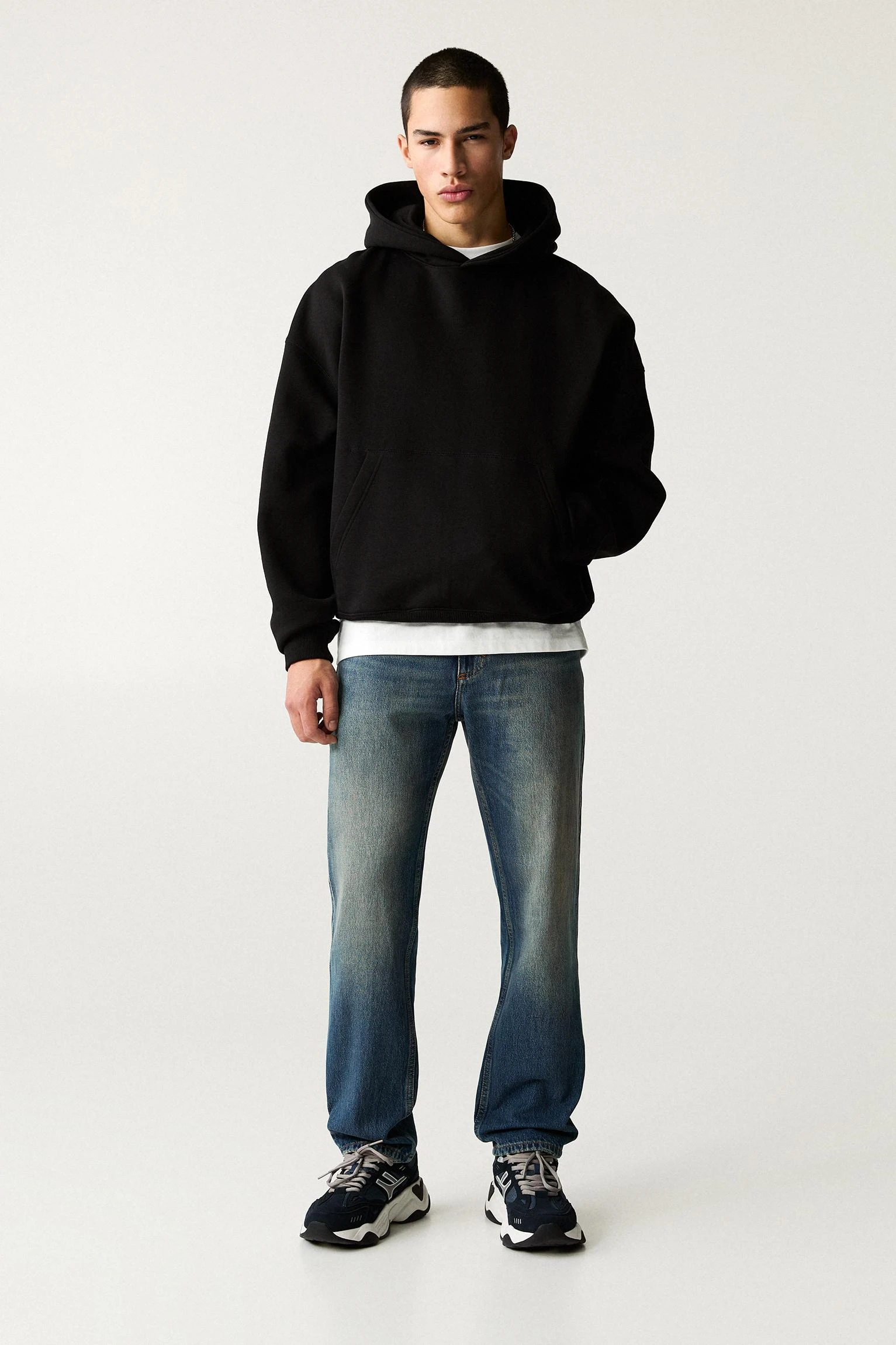 Straight Vintage Jeans - Dark blue