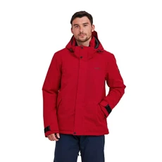 Stratus Mens Warm, 10K Waterproof Ski Jacket in Durable, Windproof and 10K Breathable Fabric with Detachable Helmet-Friendly Hood and Snowskirt, Ideal for Skiing and Cold Conditions