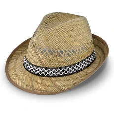 Straw Harvester Hat (Sun Protection) for Men and Women | Trilby-Style Sun hat | Straw hat for Summer