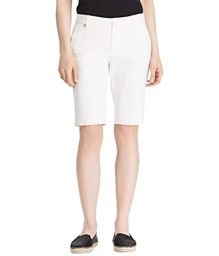 Stretch Cotton Shorts White 16 11