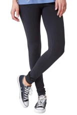 Stretch Leggings for Women UK Ladies Yoga Pants Gym Fitness Trousers Cotton High Waisted Pull On Elasticated Waist Smart Casual Tummy Control Thick Shapewear - Black ize 18