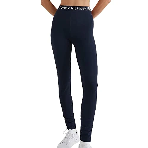 Stretch logo waist leggings for women