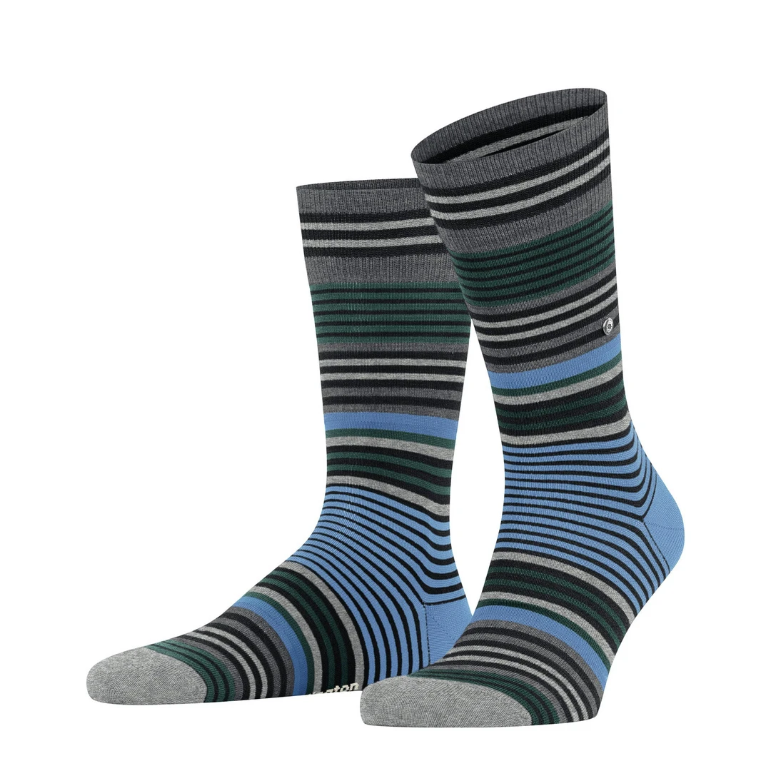 Stripe Men Socks - Black