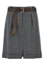 Striped Wool Skirt