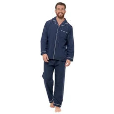 Strong Souls Mens Pyjamas Traditional 2 Piece Pjs Dark Navy Extra Large