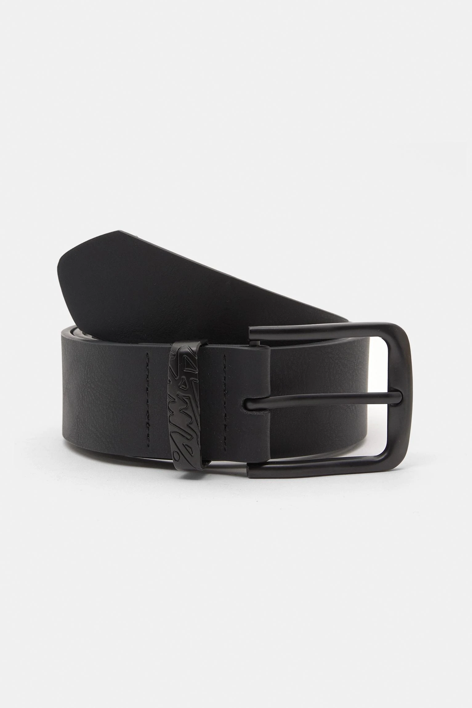 Stwd Faux Leather Belt - Black