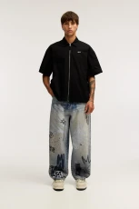 Stwd Graffiti Skater Jeans - Pale indigo