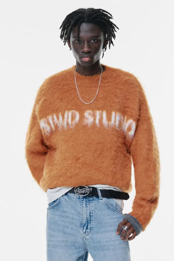 Stwd Studio Fur Sweater - Clay