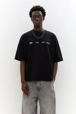 Stwd T hirt With Cherry Graphic - Black