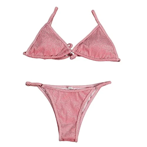 Stylish Women's Pink Bikini Set, XL Size