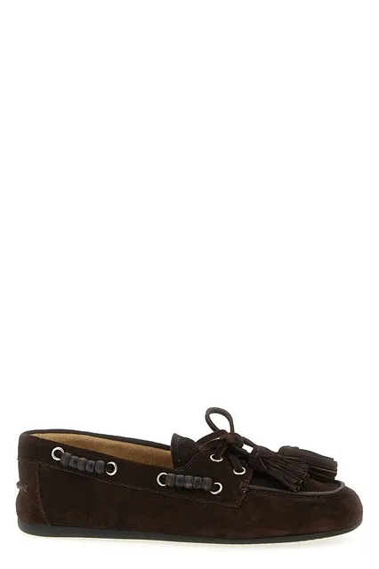 Suede boat shoe - Brown