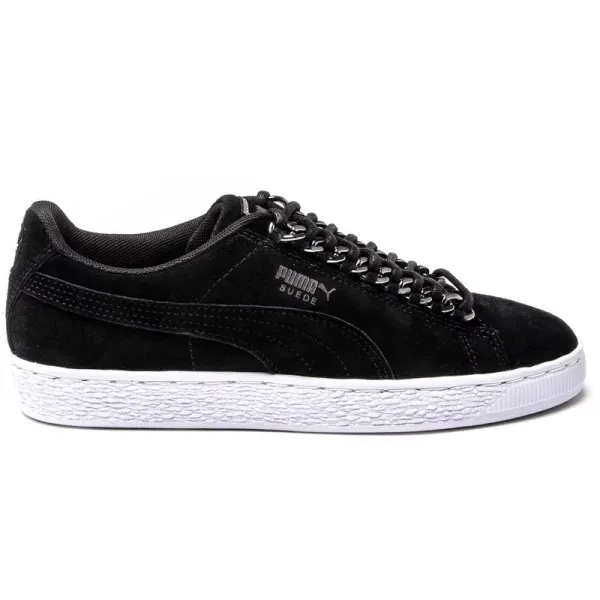 Suede Classic X Chain Trainers - Black