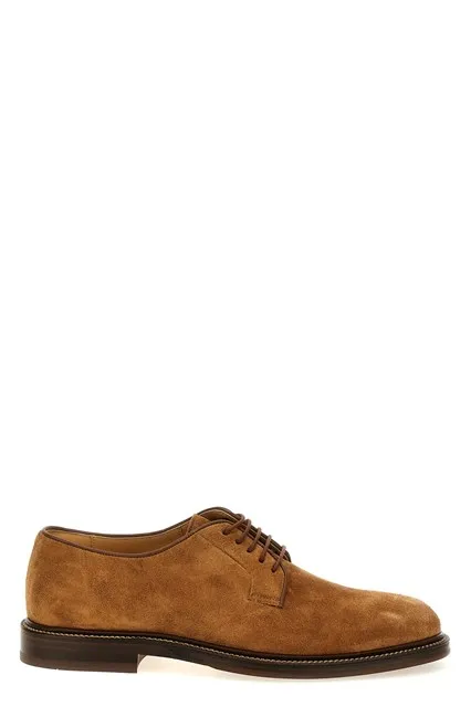 Suede derby - Brown