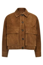 Suede jacket Brown Size