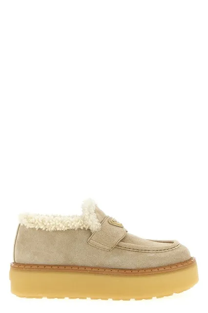 Suede loafers - Beige