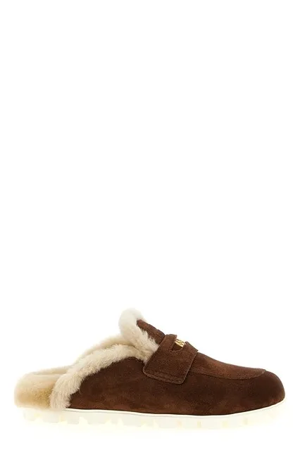 Suede mules - Brown