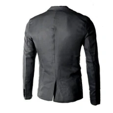 Suit Jacket Men's Wedding Suit Blazer Men's Modern Fit Jacket Sporty Elegant Jacket One Button Suit Jackets Lapels Regular Cotton Business Jacket Leisure Party Outfit Fashion Top, black, M