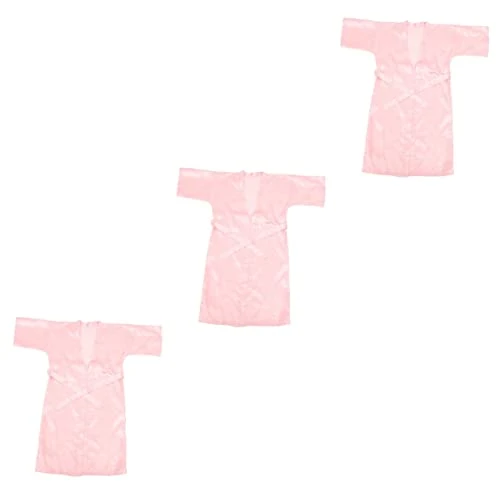 Summer Formal Dresses 3pcs Bathrobe Pajamas Nightshirts for Women Towel Robe for Women Polyester (polyester Tracksuit Bride Half Sleeve Pink Women Dressy Dresses
