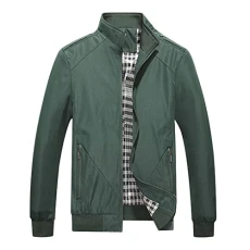 Summer jackets men's thin jeans jackets for men fashion business solid leisure large zip jacket bomber jacket men black outdoor jackets for men summer jackets men, Army Green, XXXXXL