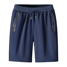 Summer men's fashion sports cargo trousers, straight leg, loose shorts, beach trousers, smog trousers, darkblue, S Summer men's fashion sports cargo trousers, straight leg, loose shorts, beach trousers, smog trousers, darkblue, S