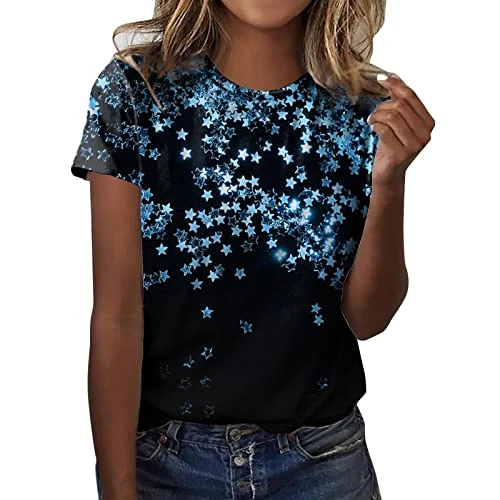 Summer Vest Tops Women UK Women Turtle Neck Sleeveless Tops Mock Turtleneck Vest Polo Neck T Shirt Glitzy Tops for Women UK T-Shirts (Blue, XXL)