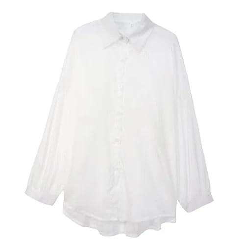 Sun Protection Cardigan Coat Fashionable Sun Protection Clothes for Beach Outdoor, White
