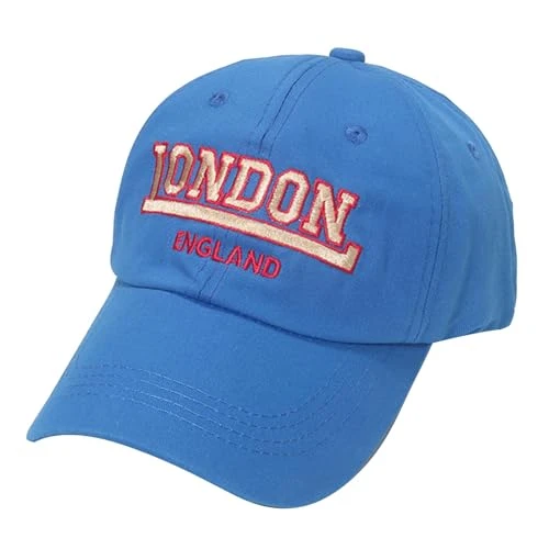 Sun Protection Men's Duck Cap, Street Vintage Alphabet Embroidered Sun Protection Baseball Cap Men's Hats Small Baseball Cap Girls with Ponytail Hole, blue, One Size