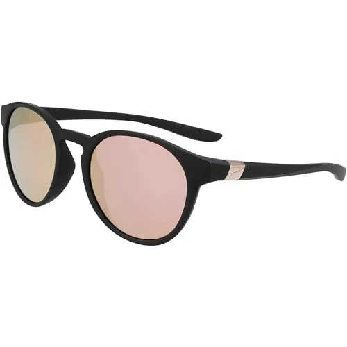 Sun Sunglasses, 010 Matte Black/Rose Gold Mirror, 49