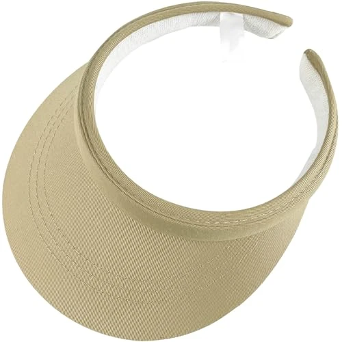 Sun Visors Women Golf Visor Clip Uv Protection Ladies Visor Hat Running Tennis Beach Men Solid Visor