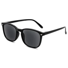 Sunglasses Black/Square Smoke Lens Large Frame Eyeglasses Eye Shades for Sun for Men/Women