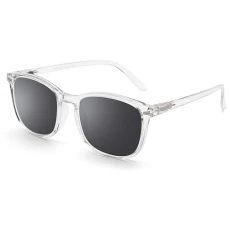 Sunglasses Transparent/Square Smoke Lens Large Frame Eyeglasses Eye Shades for Sun/Men/Women