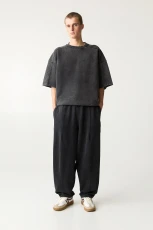 Super Baggy Interlock Tracksuit Bottoms - Dark grey