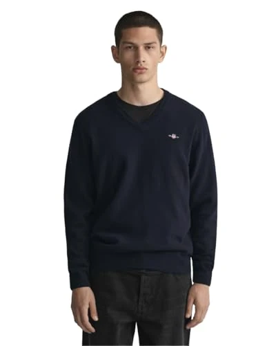 Superfine Lambswool V Neck Sweater L