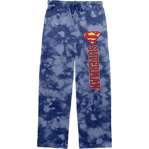 Superman Logo Tie-Dye Pajama Pants (XLarge)