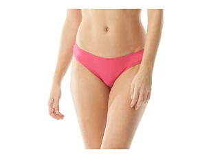Surf Shades Shirred Smooth Fit Cheeky Bikini Bottoms, Dragon Fruit, Large