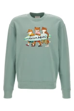 Surfing Fox Sweatshirt Size