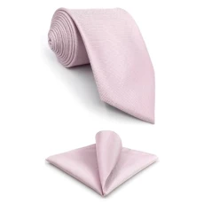 S&W SHLAX&WING Neckties for Men Solid Skinny Wedding Party Silk, Skinny Necktie 57.5 inx2.36 in + Po