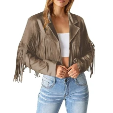 Sweater Womens Parka Buy Trench Coat Christening Gifts for Girls Crew Ladies Fashion Solid Color Fringe Faux Suede Leather Jacket Fashion Fringe Motorcycle Cropped Jacket Promotion Sale Clearance