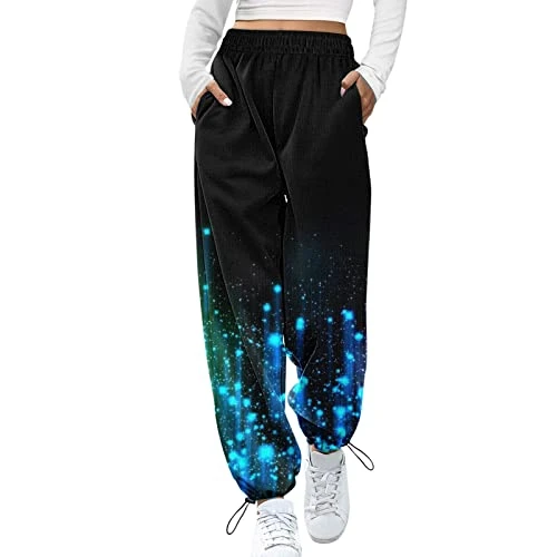 Sweatpants Casual Loose Casual Trousers Women's Training Women's Casual Baggy Jogging Bottoms High Waisted Jogger Trousers Sports Trousers with Pockets Drawstring Jogging Bottoms Women's