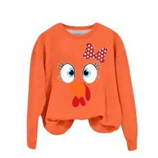 Sweatshirt Womens Christmas Tops for Women UK Cream Jumpers Women UK Winter Clothes for Women Womens Denim Jackets Grunge Hoodie Long Chunky Cardigan Ladies Winter Coats （Orange, XXXL