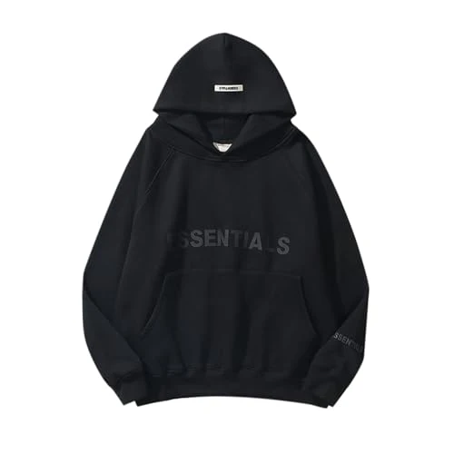 Sweatshirts for Men UK Clearance Men’s Fleece Hoodie Pullover Casual Hooded Sweatshirt Contrast Color Top with Kanga Pocket Elf Christmas Sweater Men