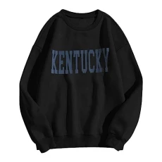 Sweatshirts for Women Soft Casual Long Sleeve Loose T-Shirts for Women Crew Neck Sweatshirts Pullover Tops for Women Zipper Hoodie, black, XL
