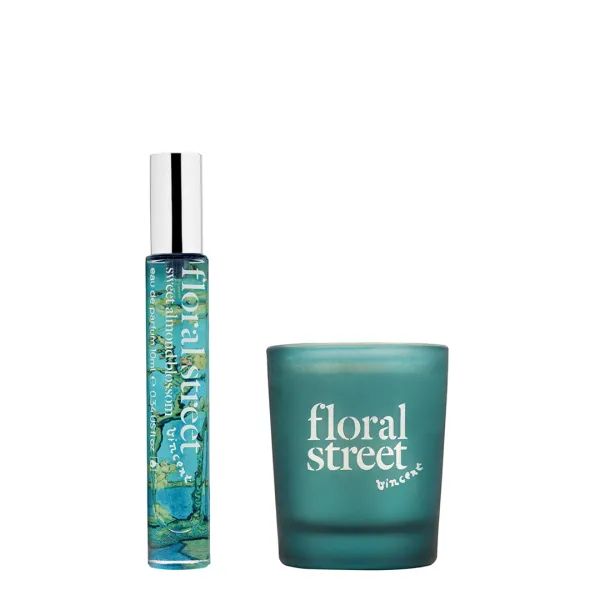 Sweet Almond Blossom Eau de Parfum & mini votive candle gift set - Multi