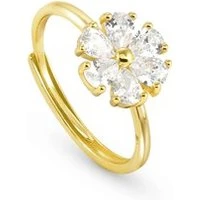 Sweetrock Gold Flower Adjustable Ring